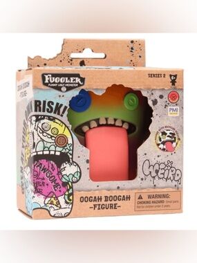 NWT Fuggler Oogah Boogah Figure - GRADIENT RARE Green & Pink